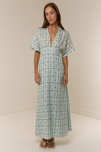 Palm Noosa Jasmine Dress - Calypso Tile Hyde Boutique