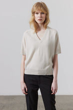 Load image into Gallery viewer, Laing Jasper Cashmere V Neck - Putty Hyde Boutique
