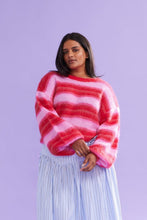 Load image into Gallery viewer, Ruby Josie Sweater - Pink / Red Stripe Hyde Boutique
