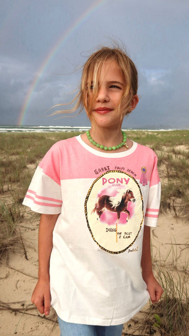 Sabbi Kids Pony Club Tee - Pink Hyde Boutique
