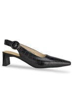 Load image into Gallery viewer, Chaos &amp; Harmony Kind Heel - Black Croc Hyde Boutique
