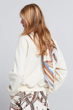 Load image into Gallery viewer, Karen Walker Runaway Carousel Organic Cotton Crewneck Sweatshirt - Ecru/Mocha Hyde Boutique

