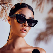 Load image into Gallery viewer, Valley Eyewear Lafayette - Gloss Black w Gold Metal/Black Gradient Lens  Hyde Boutique   
