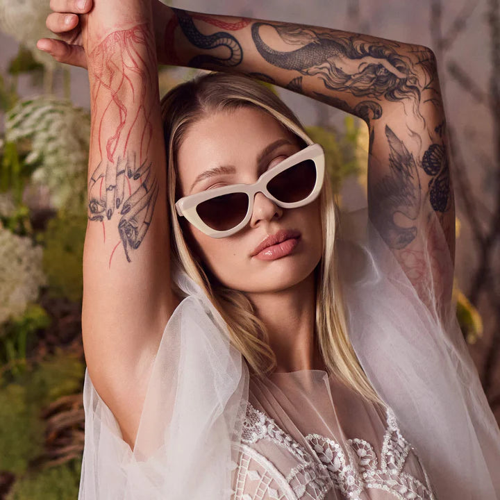 Valley Eyewear Lafayette - Light Tan Biege Splice w. Rose  display picture 1