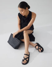 Load image into Gallery viewer, La Tribe Braided Sandal - Black  Hyde Boutique   
