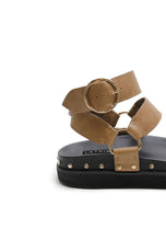 Load image into Gallery viewer, La Tribe Studded Sandal - Olive Hyde Boutique
