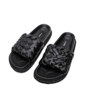 Load image into Gallery viewer, La Tribe Weave Slide - Black Hyde Boutique
