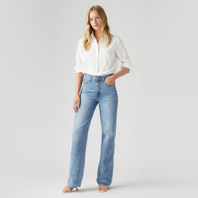 Load image into Gallery viewer, Levi's Ribcage Wide Leg Jeans in Not The Same wash, front view on model
