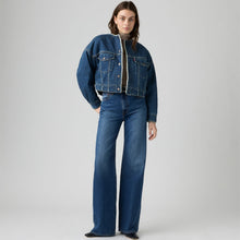 Load image into Gallery viewer, Levi's Ribcage Wide Leg Jeans in Maybe Anywhere wash, styled on model

