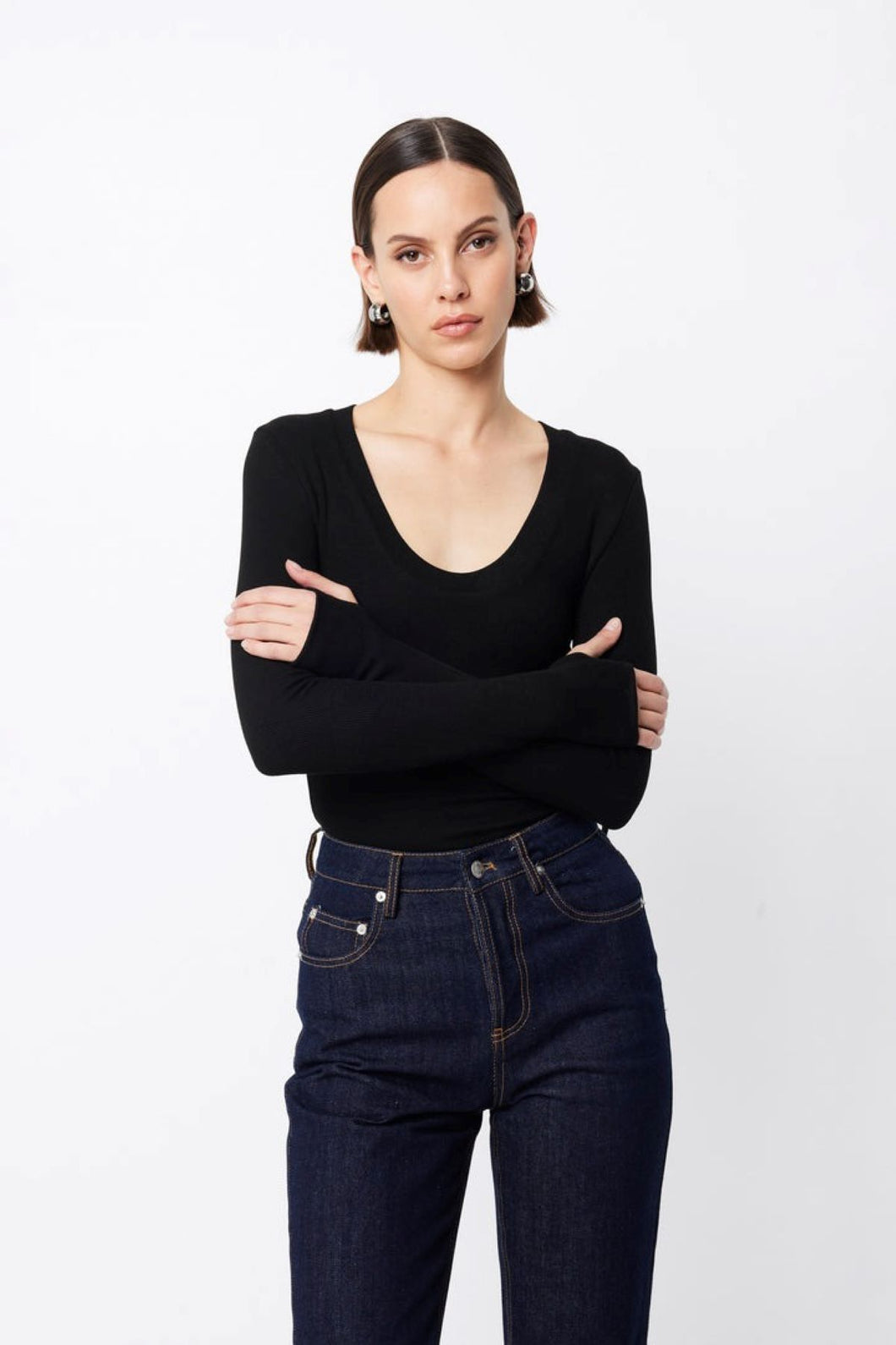 Mossman Lincoln Top - Black Hyde Boutique