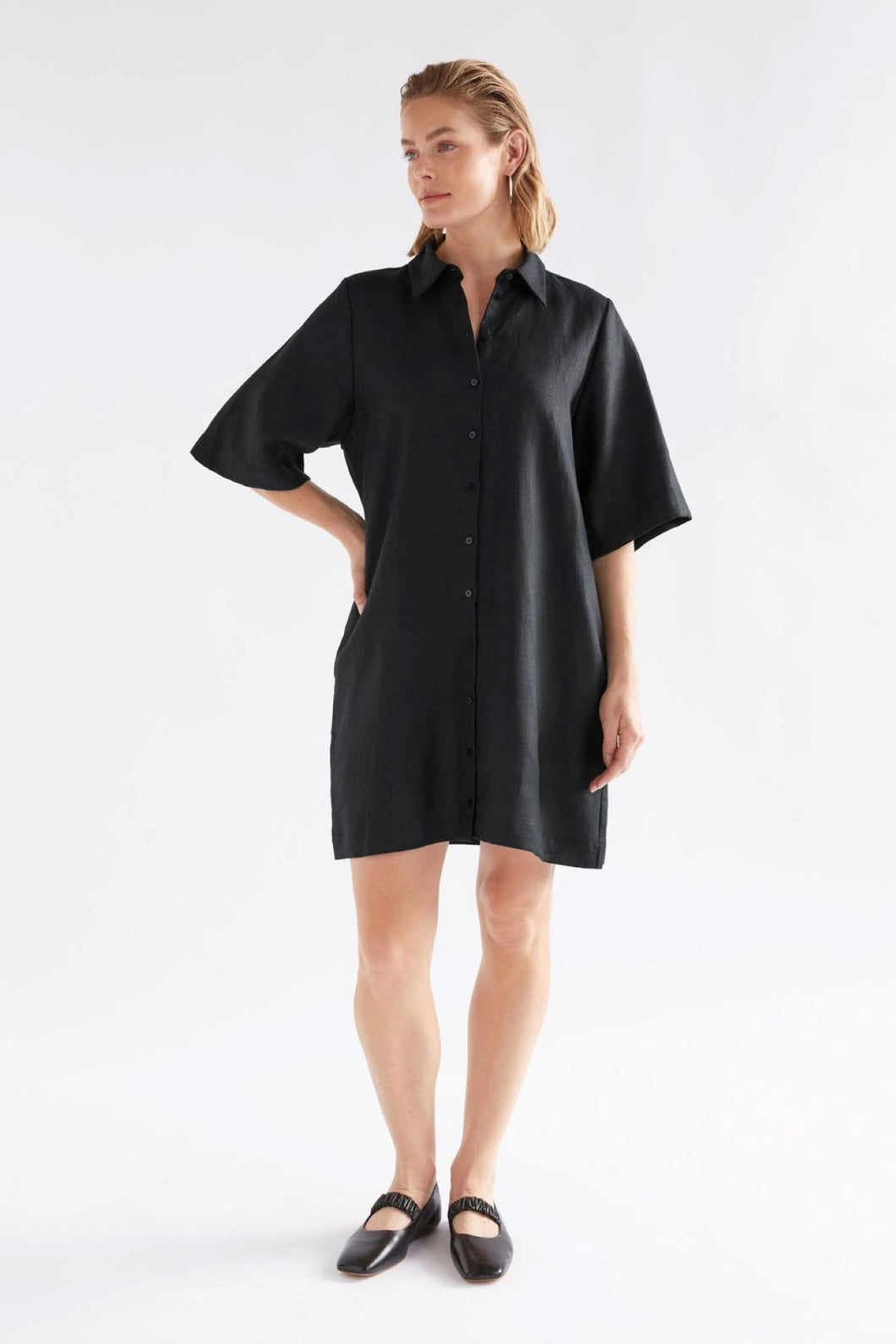 Elk Llinen Dress - Black Hyde Boutique