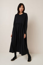 Load image into Gallery viewer, Kowtow Long Sleeve Gather Dress - Black Hyde Boutique

