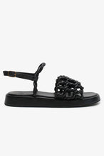 Load image into Gallery viewer, La Tribe Loop Sandal - Black Hyde Boutique
