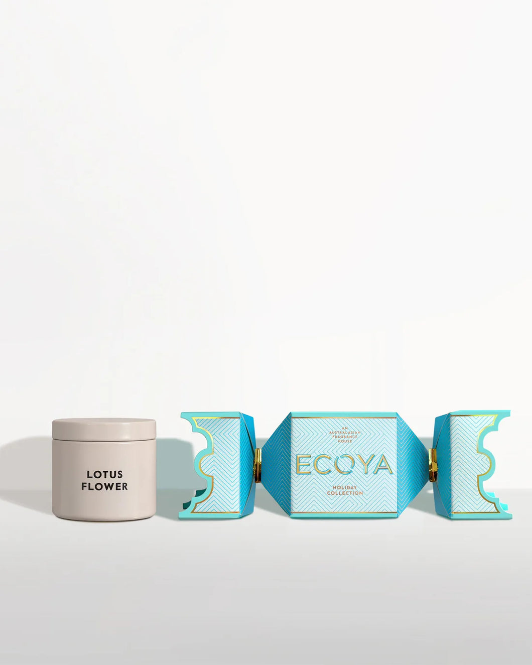 Ecoya Lotus Flower Tin Candle Bon Bon - Holiday Collection  Hyde Boutique   