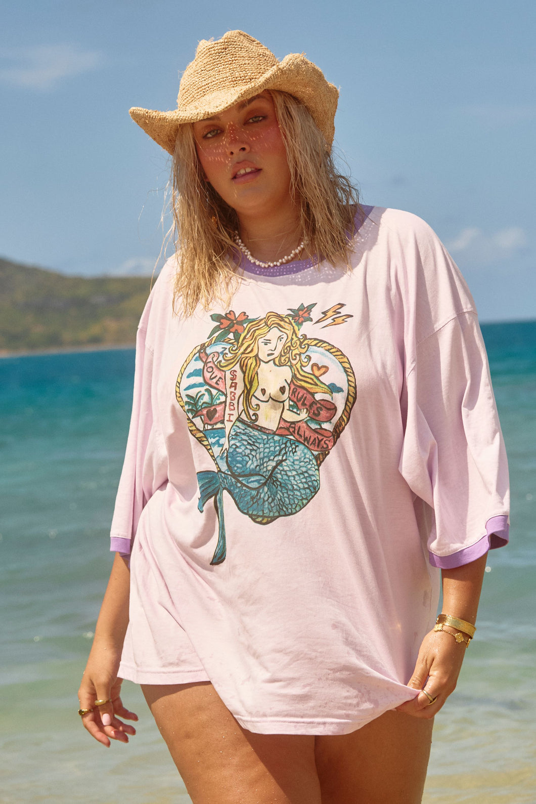 Sabbi The Love Rules Tee - Lilac Hyde Boutique