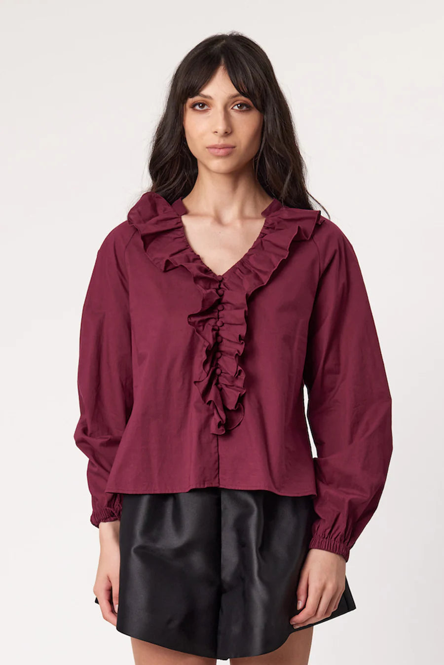 Remain Lucia Blouse - Sangria  Hyde Boutique   