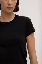 Load image into Gallery viewer, Assembly Label Lyla Cap Sleeve Tee - Black Hyde Boutique
