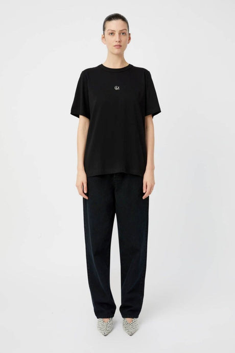 Camilla and Marc Lyra Logo Tee - Black Hyde Boutique