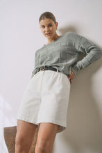 Load image into Gallery viewer, Marlow Manhattan Crew Neck Knit - Sage Fog  Hyde Boutique   
