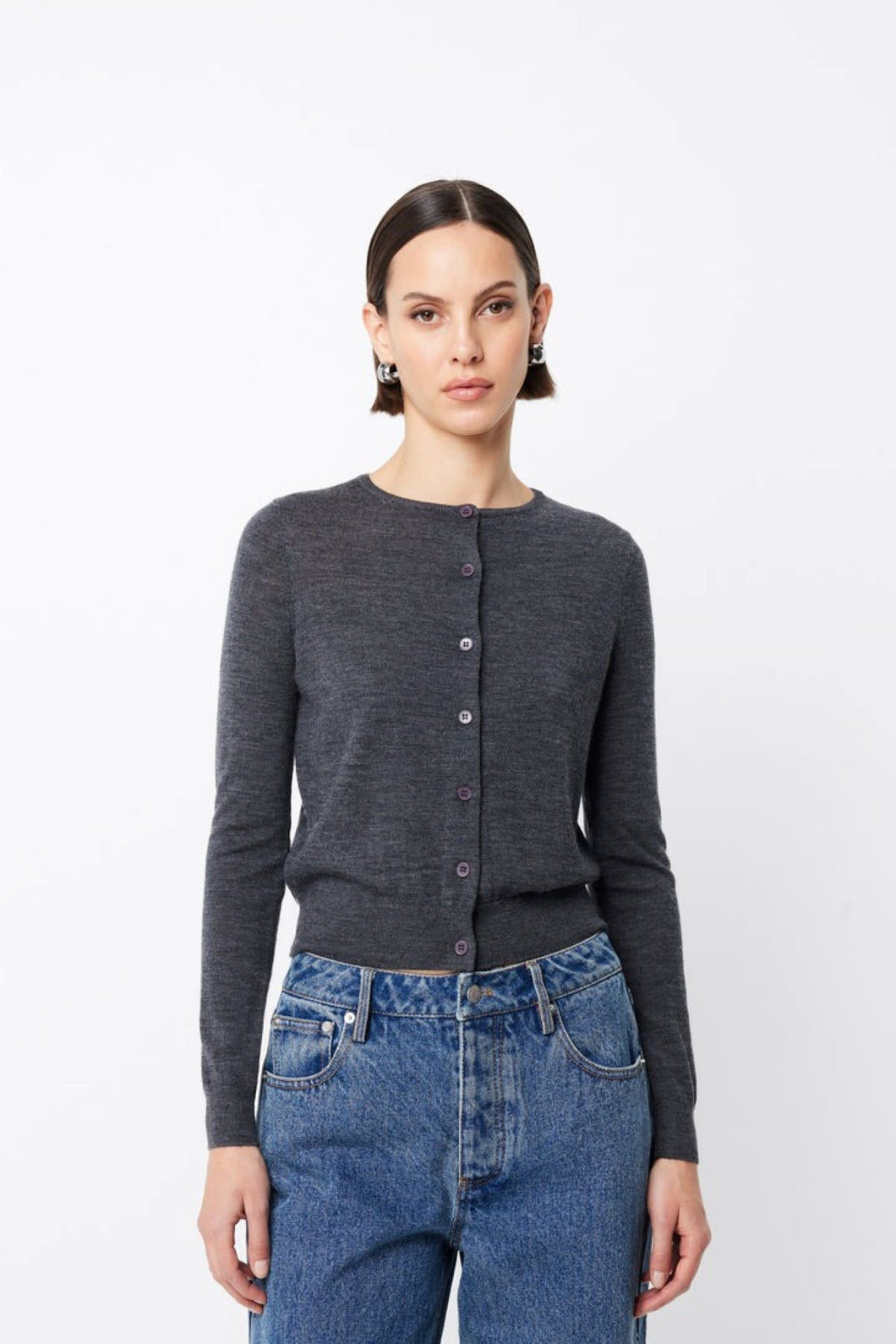 Mossman Maine Cardigan - Charcoal Hyde Boutique