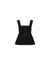 Load image into Gallery viewer, Ruby Margie Tie-Back Top - Black  Hyde Boutique   
