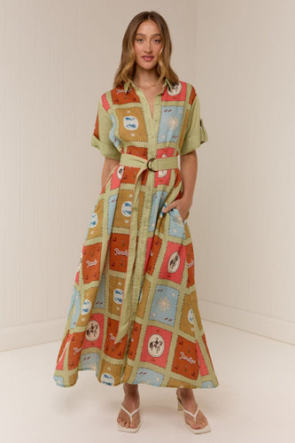 Palm Noosa Maya Dress - Maya Tile Hyde Boutique