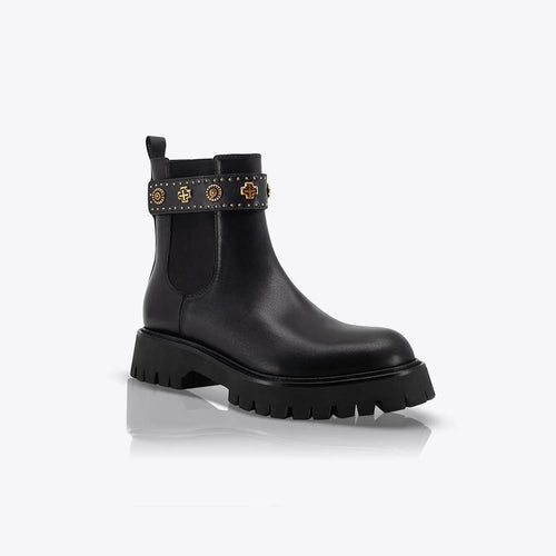 Sol Sana Meadow Boot - Black/Gold  Hyde Boutique   