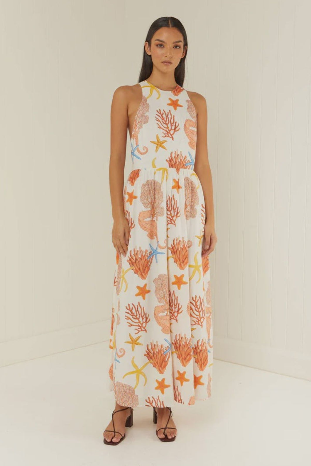 Palm Noosa Meridan Dress - Coral  Hyde Boutique   