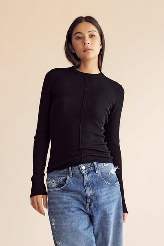 Dear Dylan Merino Long Sleeve Knit - Noir Hyde Boutique