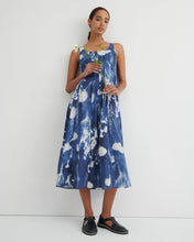 Load image into Gallery viewer, Kowtow Midnight Dress - Cyanotype Floral
