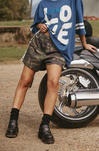 Load image into Gallery viewer, Sabbi The Raving Hearts Mini Shorts - Camo  Hyde Boutique   
