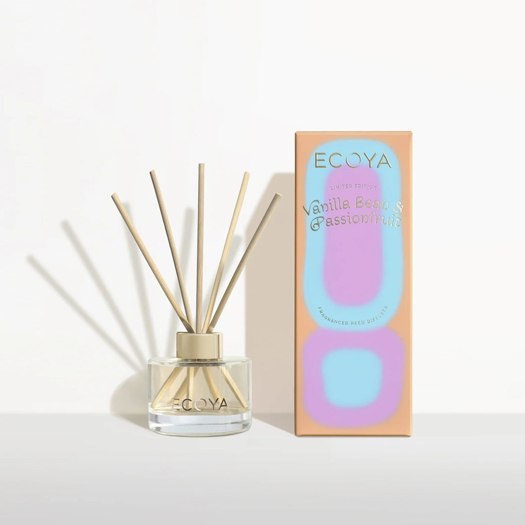 Ecoya Mini Reed Difuser - Vanilla Bean and Passionfruit Hyde Boutique