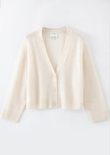 Load image into Gallery viewer, Aleger N.275 Cashmere Featherweight Cardigan - Pearl Shell Hyde Boutique
