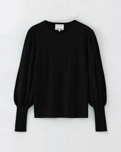 Load image into Gallery viewer, Aleger N.33 Cashmere Blend Bell Sleeve Top - Black Arriving March Hyde Boutique
