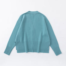 Load image into Gallery viewer, Aleger N.99 Cashmere Blend Oversized Cardigan - Sicily Blue Hyde Boutique
