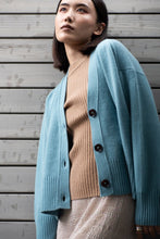 Load image into Gallery viewer, Aleger N.99 Cashmere Blend Oversized Cardigan - Sicily Blue Hyde Boutique
