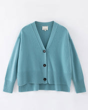 Load image into Gallery viewer, Aleger N.99 Cashmere Blend Oversized Cardigan - Sicily Blue Hyde Boutique
