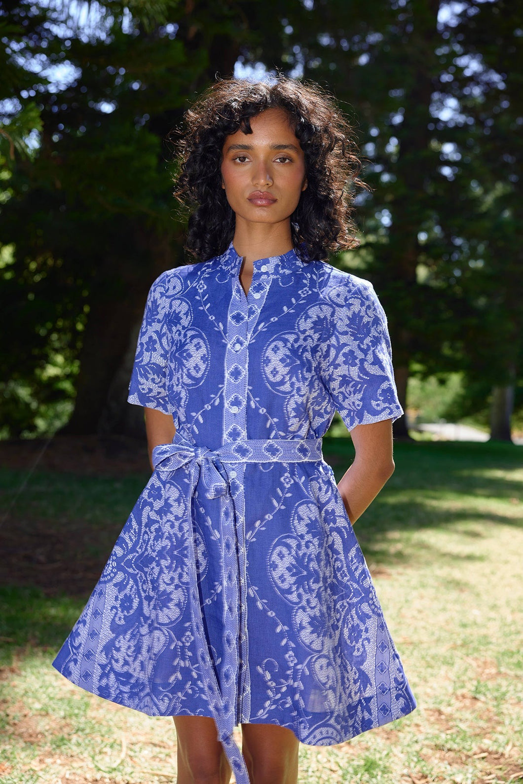 Aston Studio Nami Dress - Royal/Antique Hyde Boutique