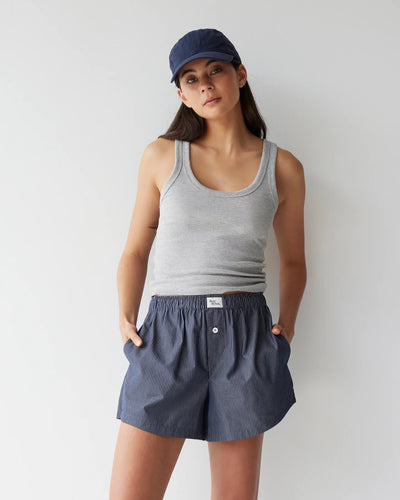 Dear Dylan Club Navy Stripe Boxer Short Hyde Boutique