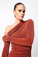 Load image into Gallery viewer, Mossman Oblivion Midi Dress - Rust Hyde Boutique
