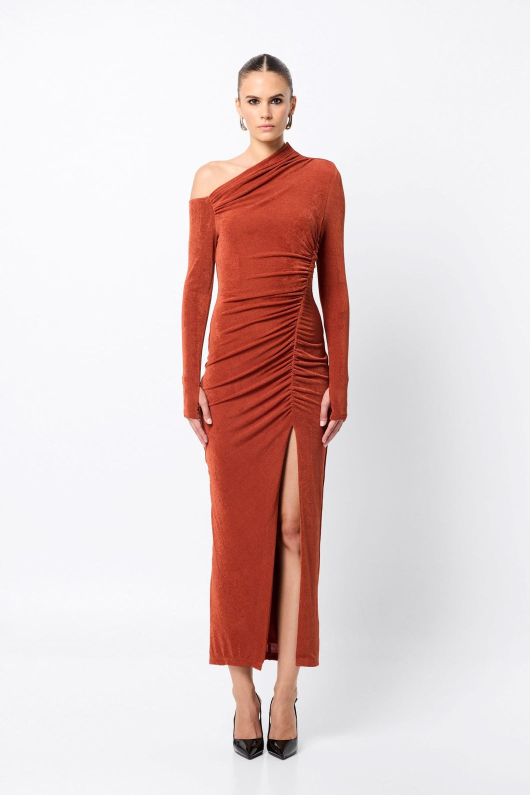 Mossman Oblivion Midi Dress - Rust Hyde Boutique