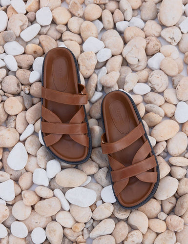 La Tribe Olive Slide - Almond Hyde Boutique