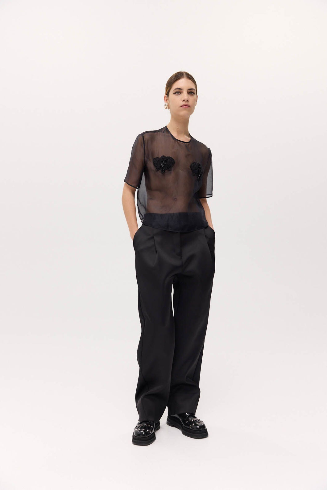 Harris Tapper Ophelia Tee - Black Organza Hyde Boutique