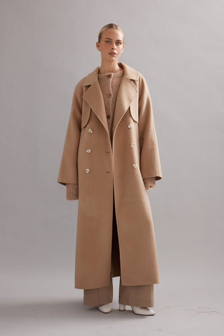 Caitlin Crisp Paddington Coat - Camel Hyde Boutique