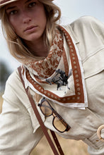 Load image into Gallery viewer, FAR MER. by Whitney Paisley Palomino Large Silk Scarf - Multi Hyde Boutique
