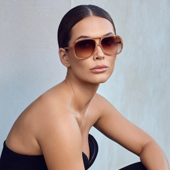 Valley Eyewear Bang Bang Pastel Tort w. Gold Metal / Dark Orange Gradient Lens Arriving End Aug Hyde Boutique