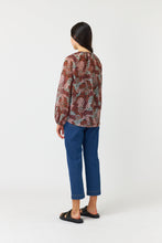 Load image into Gallery viewer, Sylvester by Kate Slyvester Patchwork Floral Top - Berry  Hyde Boutique   
