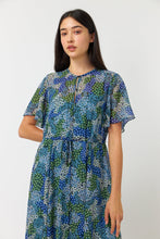 Load image into Gallery viewer, Sylvester by Kate Sylvester Patchwork Floral Dress - Blue  Hyde Boutique   
