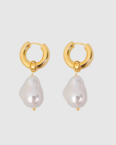 Castel & Co Pearl Earrings - Gold Hyde Boutique