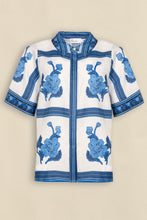 Load image into Gallery viewer, Zoe Kratzmann Pixel Top - Azure Collage | PRE ORDER Arriving mid August Hyde Boutique
